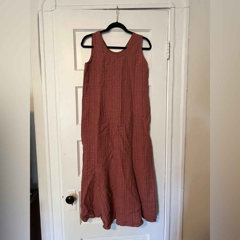 Flax Sleeveless Maxi Dress in Rosewood